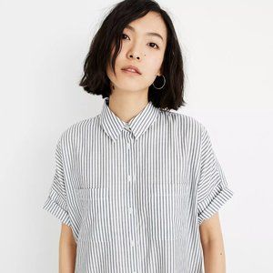 Madewell Courier Shirtdress in Stripe